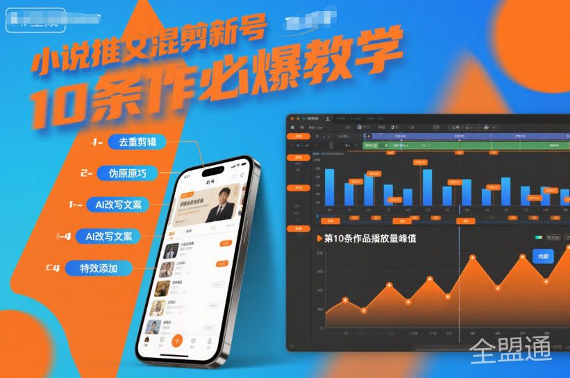 小说推文混剪新号10条必爆教学，伪原创10条作品必爆技巧