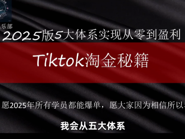 2025最新TK跨境电商视频课程，原价7980现超值转让！